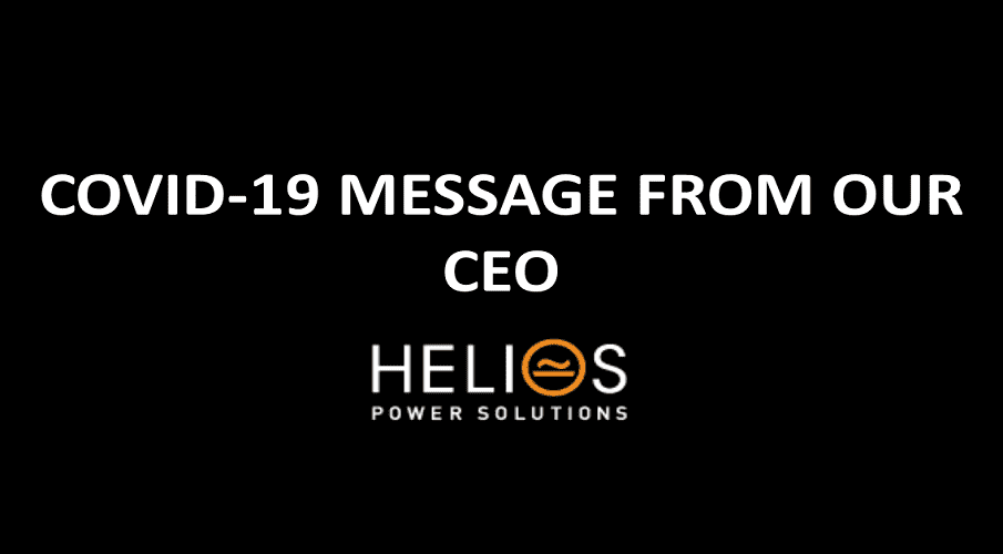 Helios Power Solutions Coronavirus Official Statement